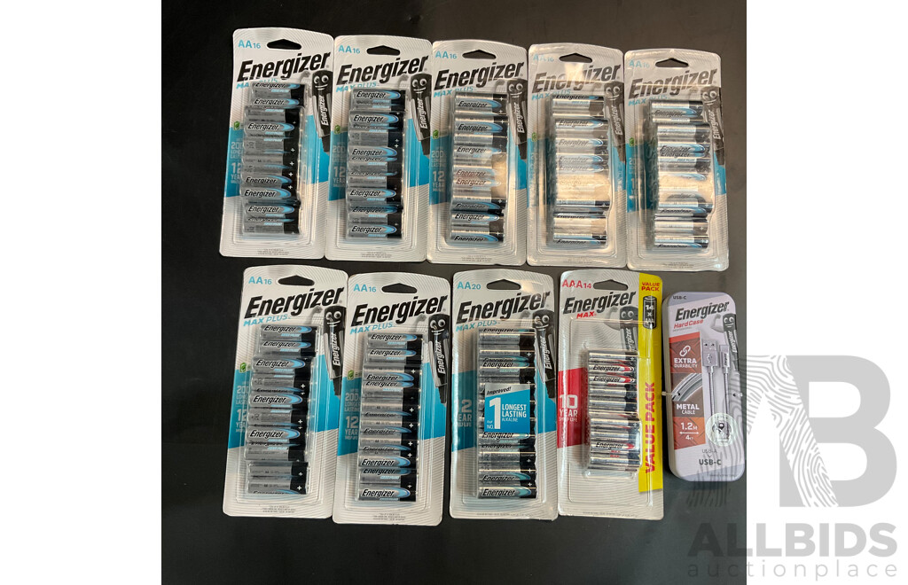 Energizer Battery Value Pack X9 with Metal Cable X1