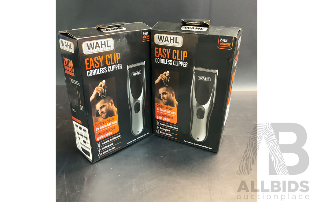 Wahl Easy Clip Cordless Clipper - Lot of 2