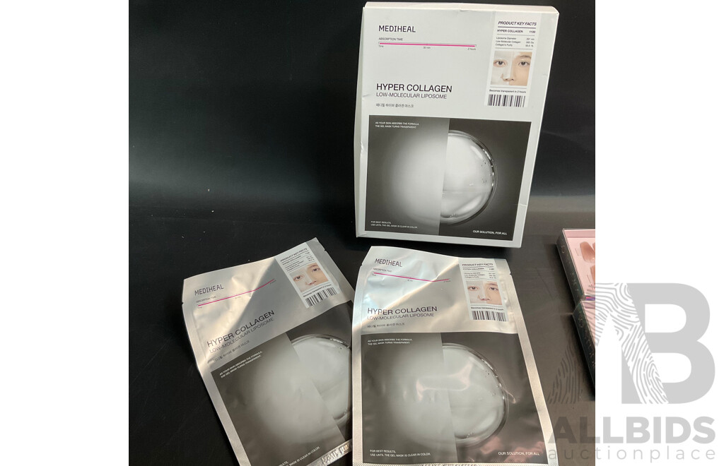 Peter Alexander Size XS PJ Set and SQ Press-On Nail Set X4 ( Size S & L) & Mediheal Hyper Collagen Mask and More Beauty Items