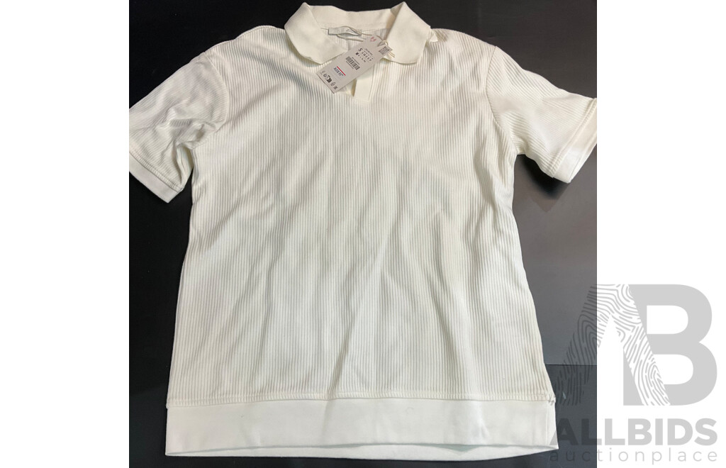 ZARA Mens Knit Polo Shirt Size S & Lovisa Ring Set & Jellycat Blossom Bunny & Animal Allsorts Schnauzer Plush Toy