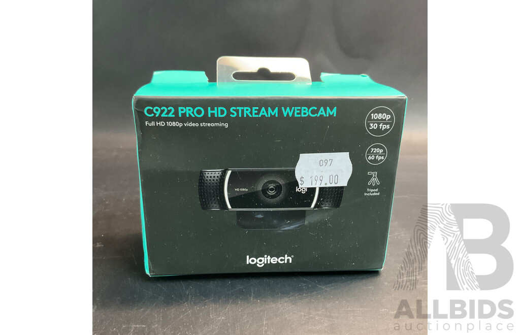 Logitech C922 PRO HD Stream Webcam