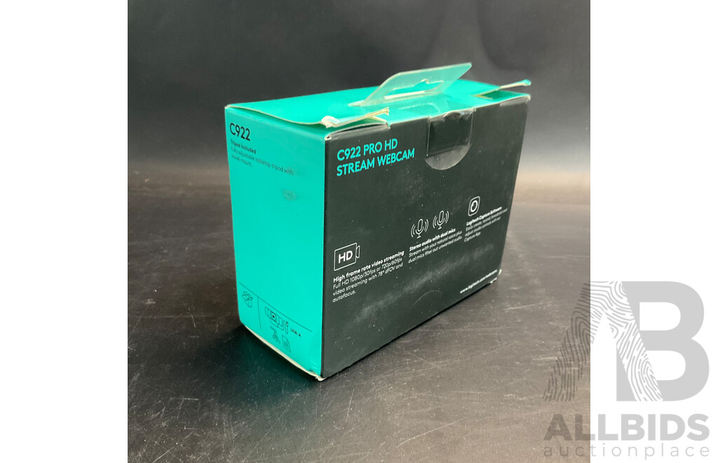 Logitech C922 PRO HD Stream Webcam