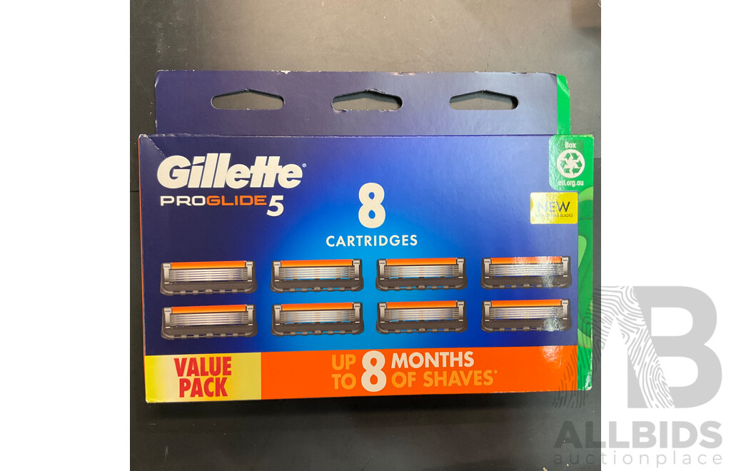 Gillette Mach3 Plus & Pro Glide 5 Value Pack - Lot of 5