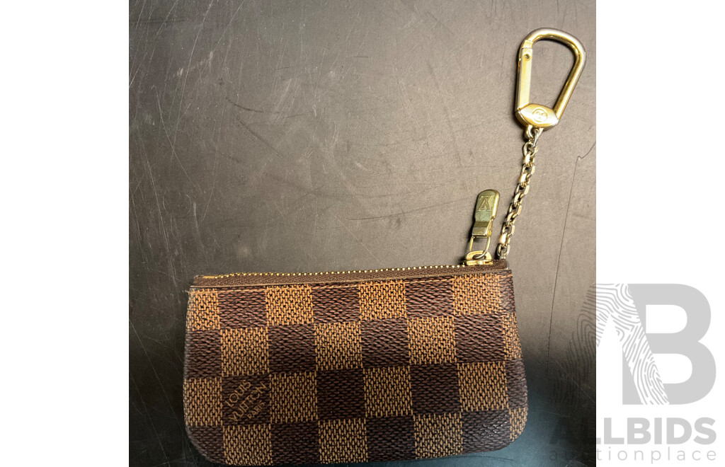 Leather Damier Key Pouch Branded Louis Vuitton & Leather Remote Key Pouch Branded BMW