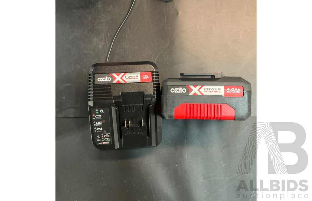 Black & Decker CD14C-XE Cordless Drill & Ozito Cordless Hammer Drill with Charger and Batteries