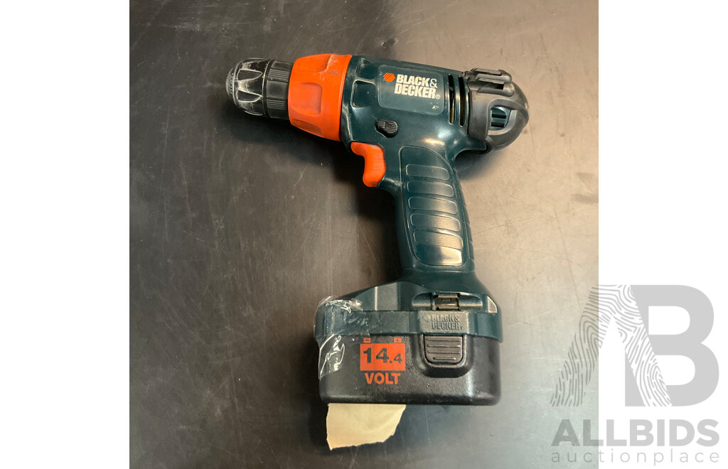 Black & Decker CD14C-XE Cordless Drill & Ozito Cordless Hammer Drill with Charger and Batteries