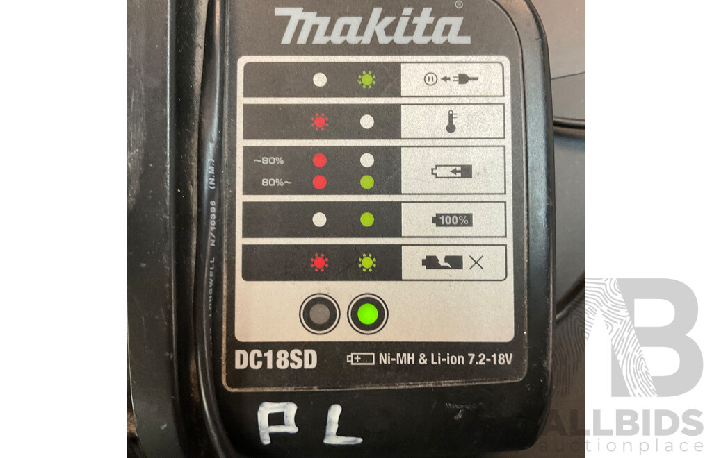 Makita DC18SD 7.2-18V Battery Charger