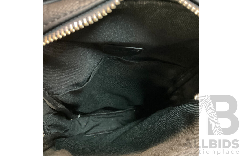 Leather Damier Slingbag Black Branded Louis Vuitton