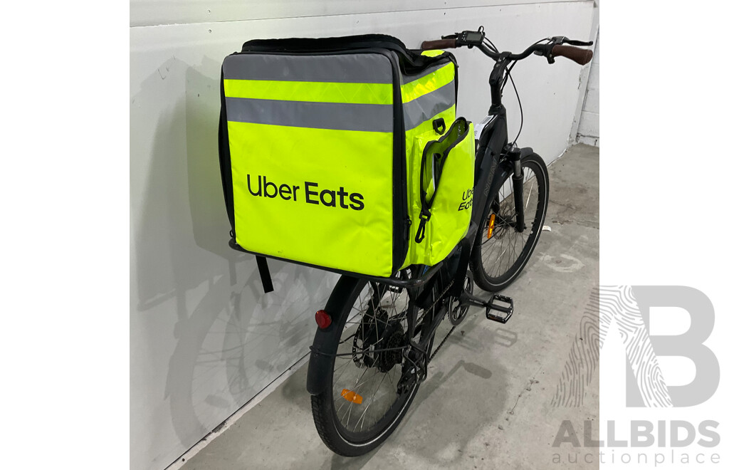 NCM Milano T3s E-Bike with Ubereats Delivery Bag