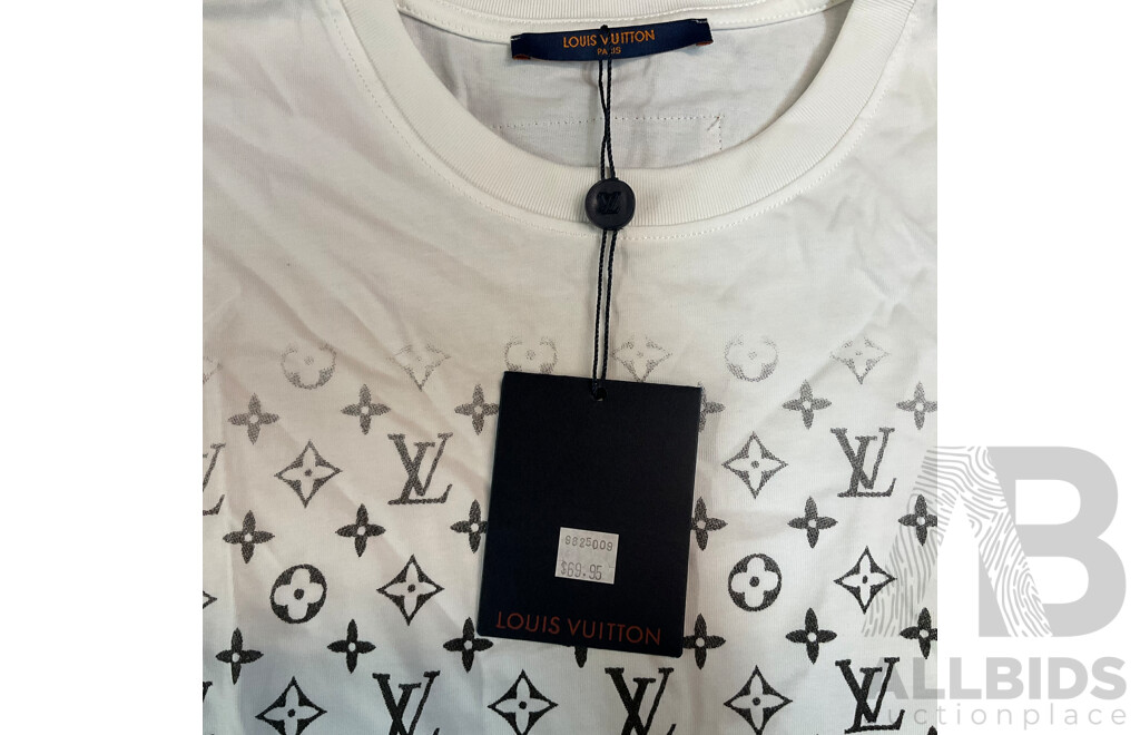Monogram Patten White T-shirt Branded Louis Vuitton