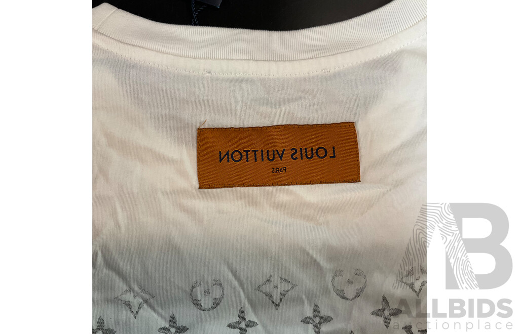 Monogram Patten White T-shirt Branded Louis Vuitton