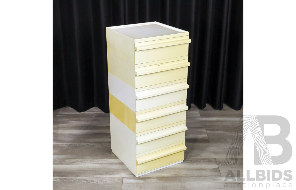 Stack of Six Modular Drawer Units by Capri