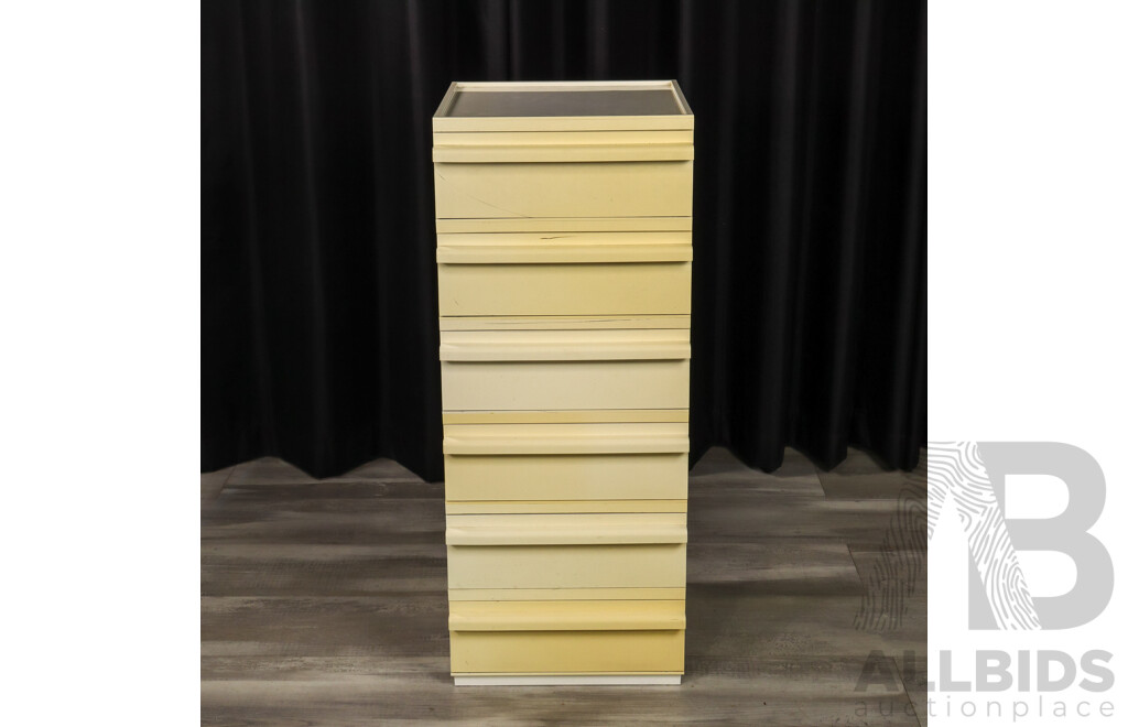 Stack of Six Modular Drawer Units by Capri