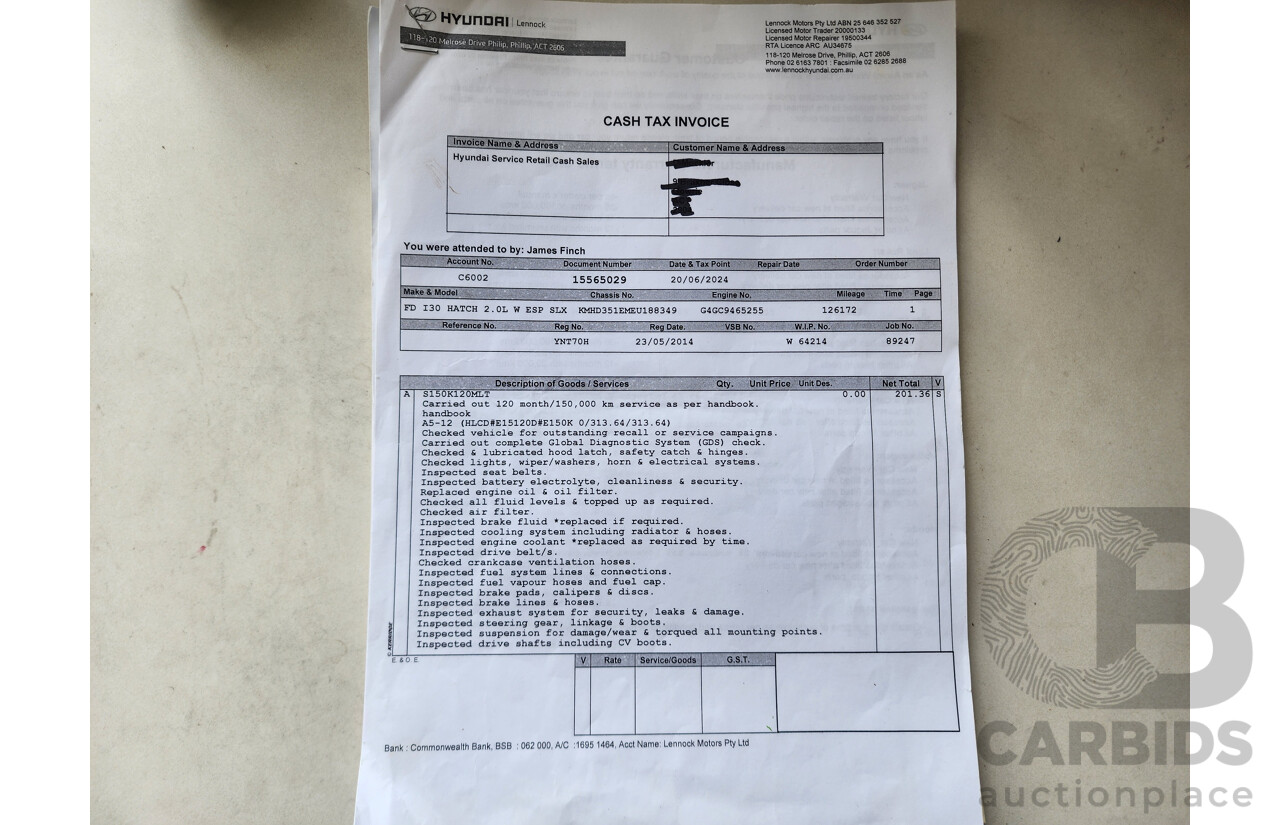 4/2014 Hyundai i30 Trophy GD MY14 5d Hatchback White 1.8L