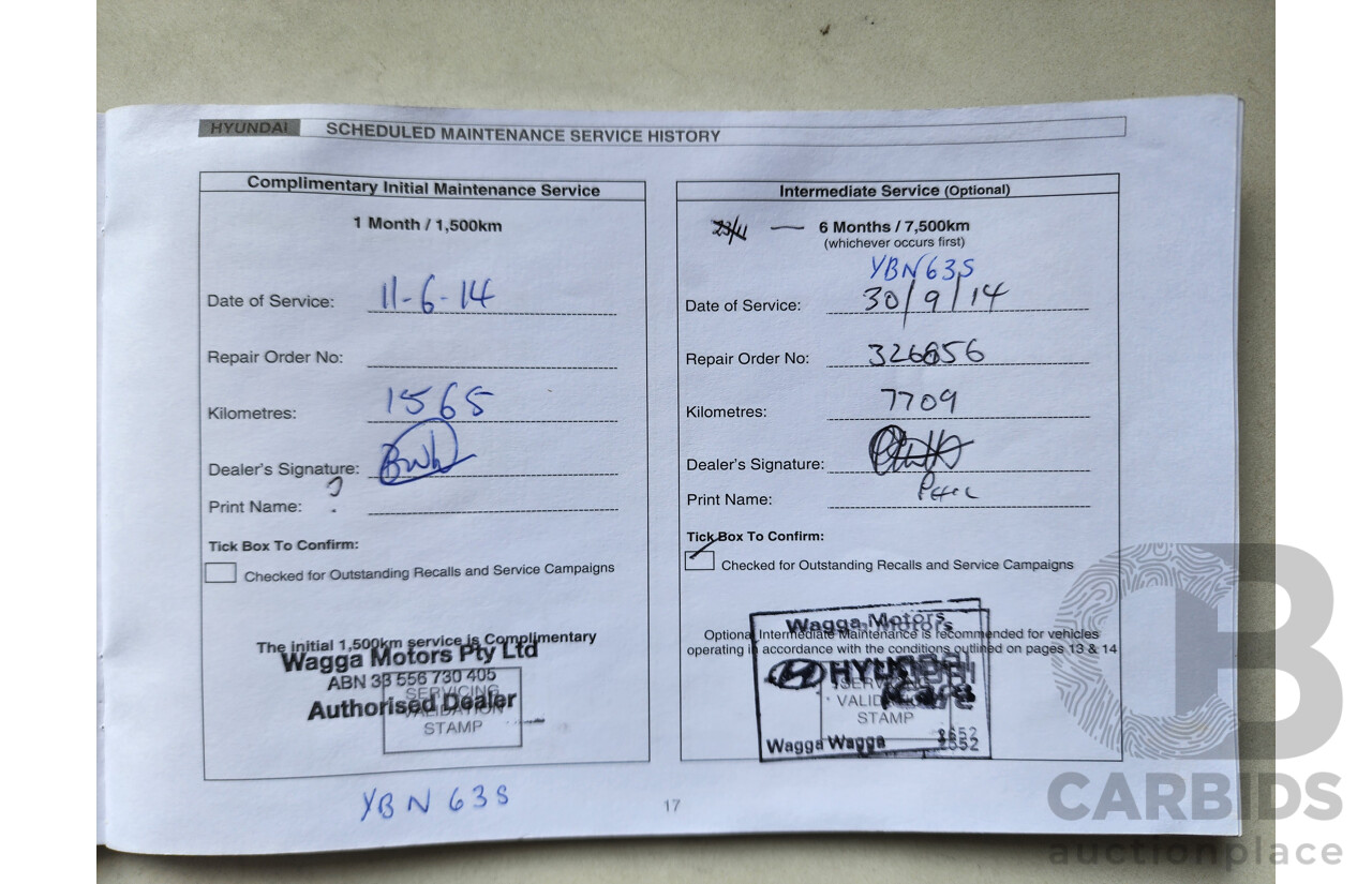 4/2014 Hyundai i30 Trophy GD MY14 5d Hatchback White 1.8L