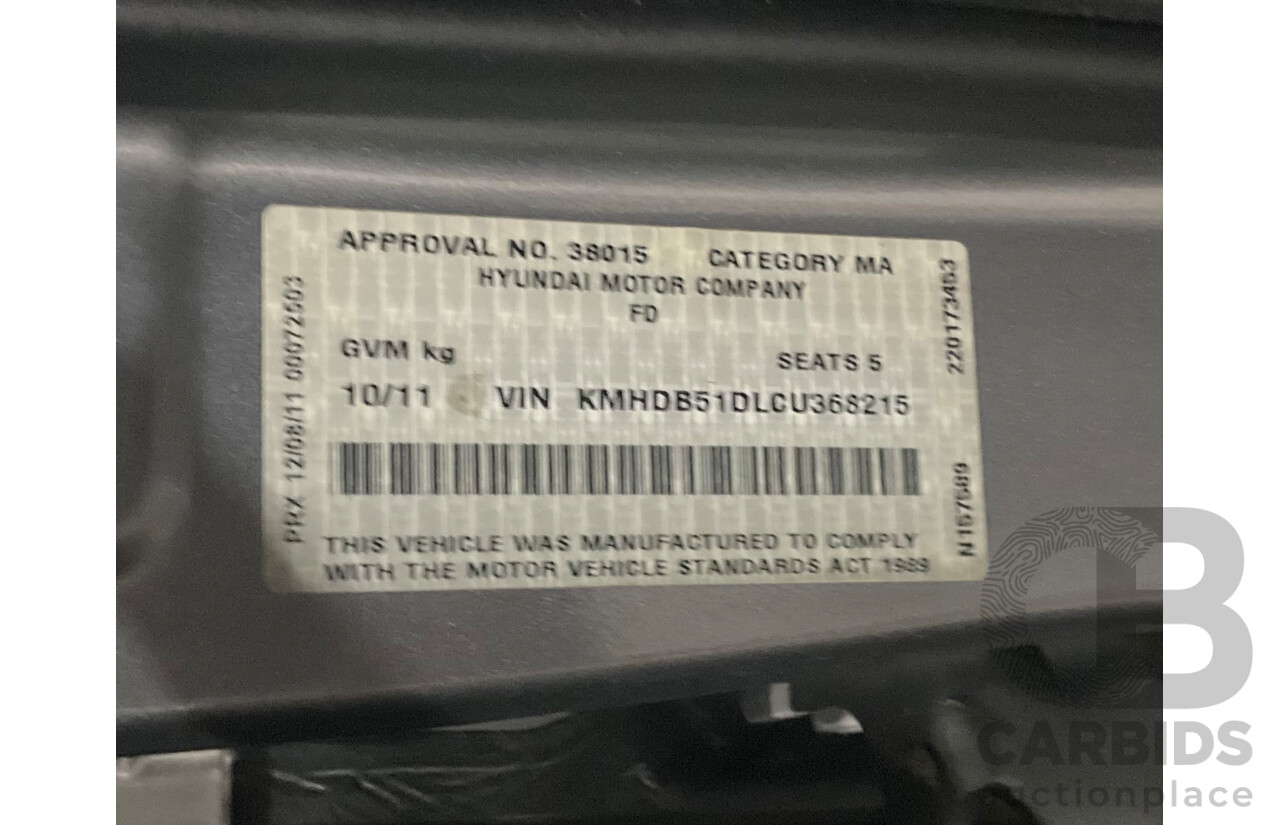 10/2011 Hyundai i30 SX FD MY11 5d Hatchback Silver 2.0L