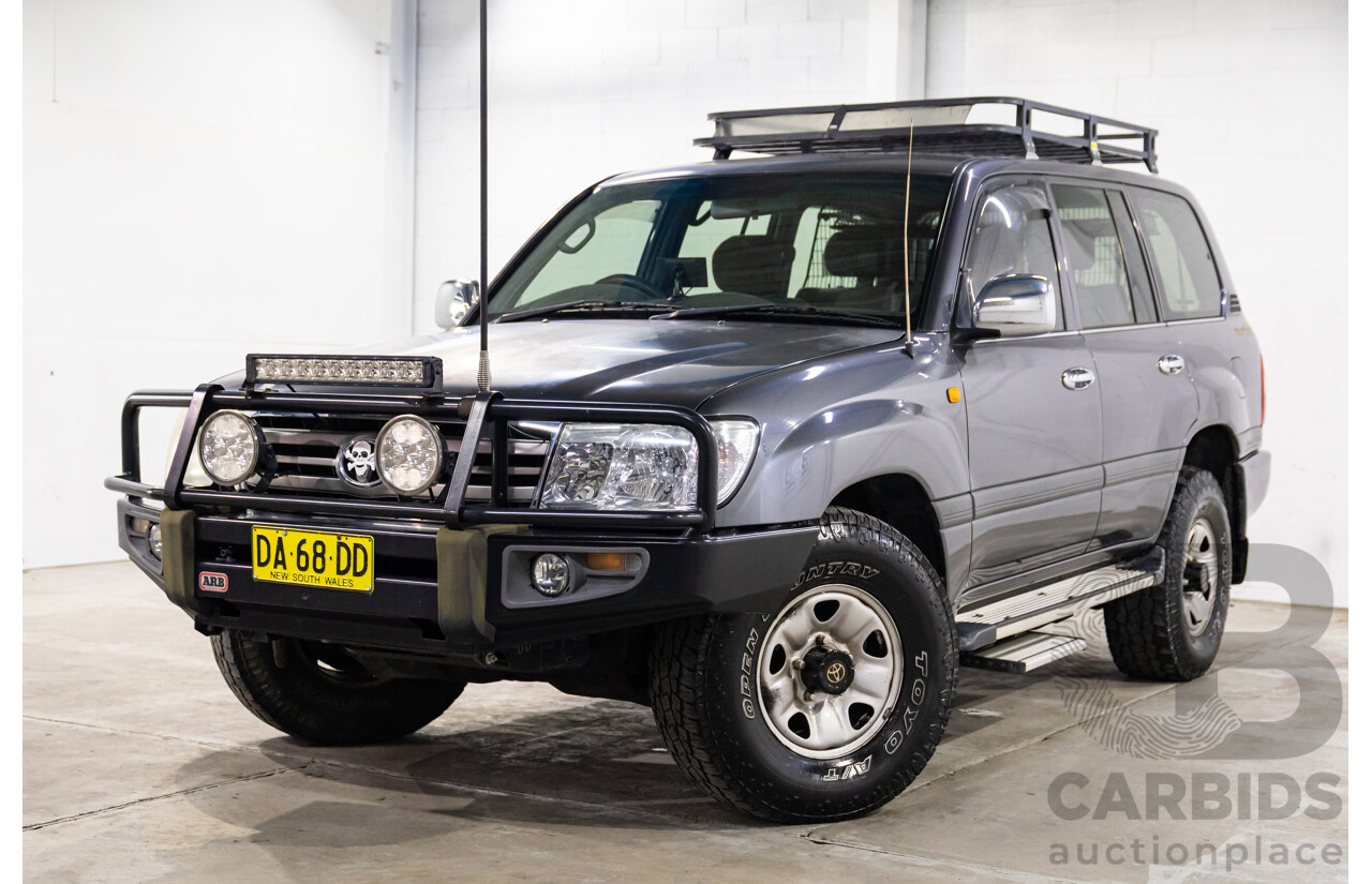 7/2005 Toyota Landcruiser GXL (4x4) HDJ100R Upgrade 4d Wagon Graphite Grey Metallic Turbo Diesel 4.2L