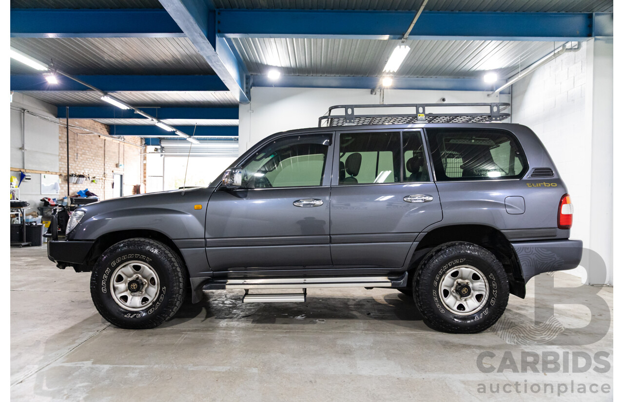 7/2005 Toyota Landcruiser GXL (4x4) HDJ100R Upgrade 4d Wagon Graphite Grey Metallic Turbo Diesel 4.2L