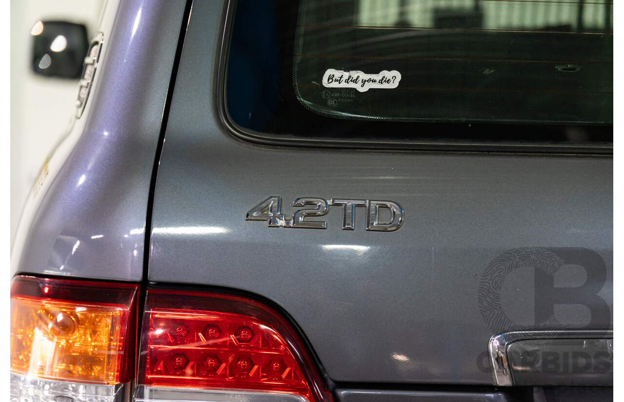 7/2005 Toyota Landcruiser GXL (4x4) HDJ100R Upgrade 4d Wagon Graphite Grey Metallic Turbo Diesel 4.2L