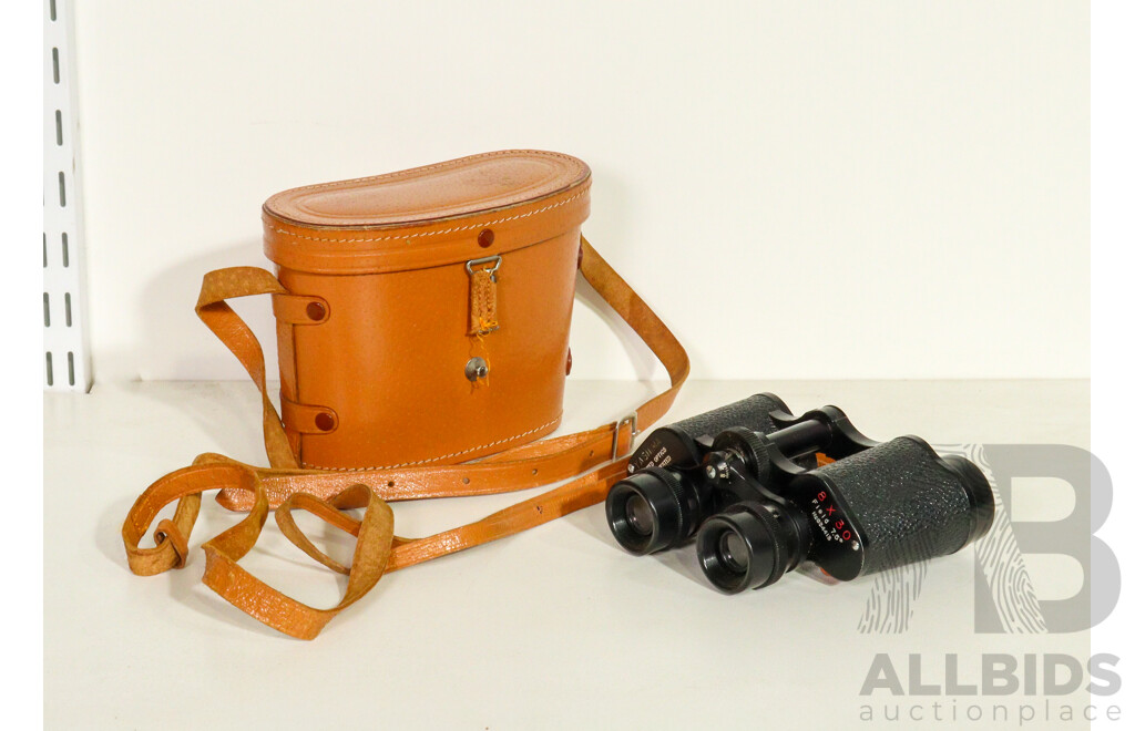 Pair of Cased Vintage Yashima 8x30 Binocolars