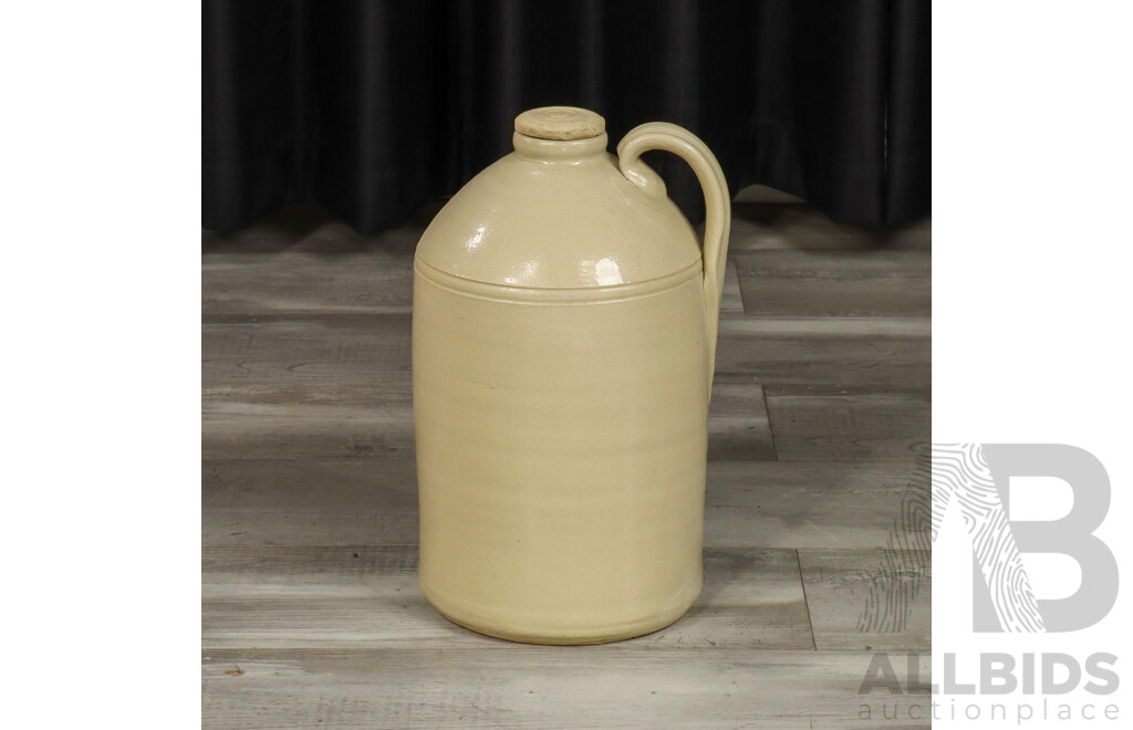 Large Vintage Stoneware Demijohn