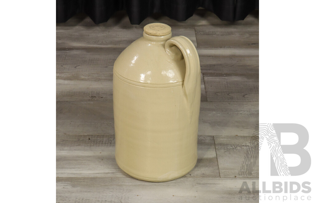 Large Vintage Stoneware Demijohn