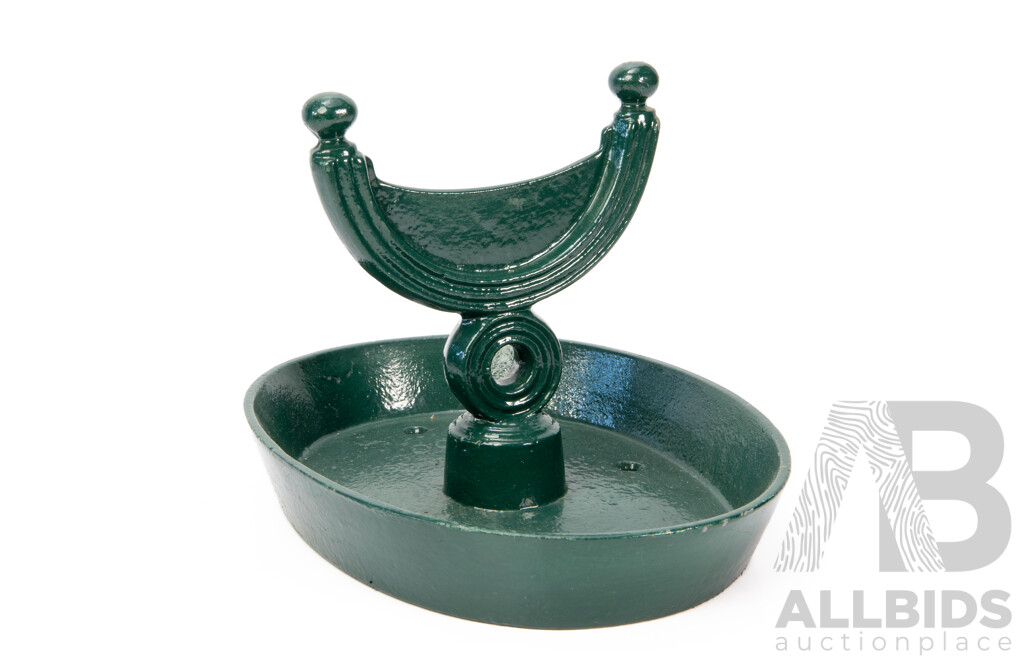 Vintage Ornate Cast Iron Boot Scrape