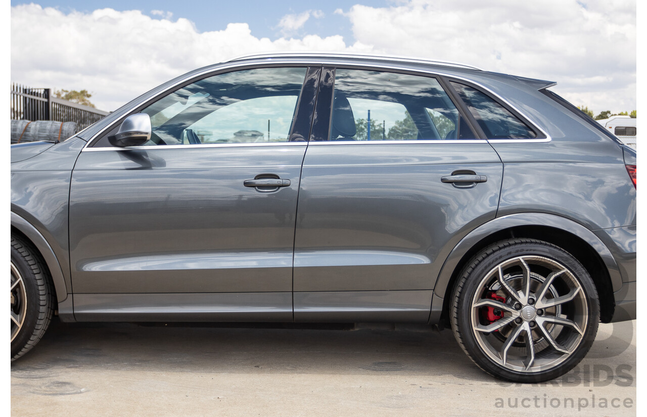 2/2015 Audi RS Q3 2.5 TFSI Quattro (AWD) 8U MY14 4D Wagon Daytona Grey Pearl Turbo 2.5L