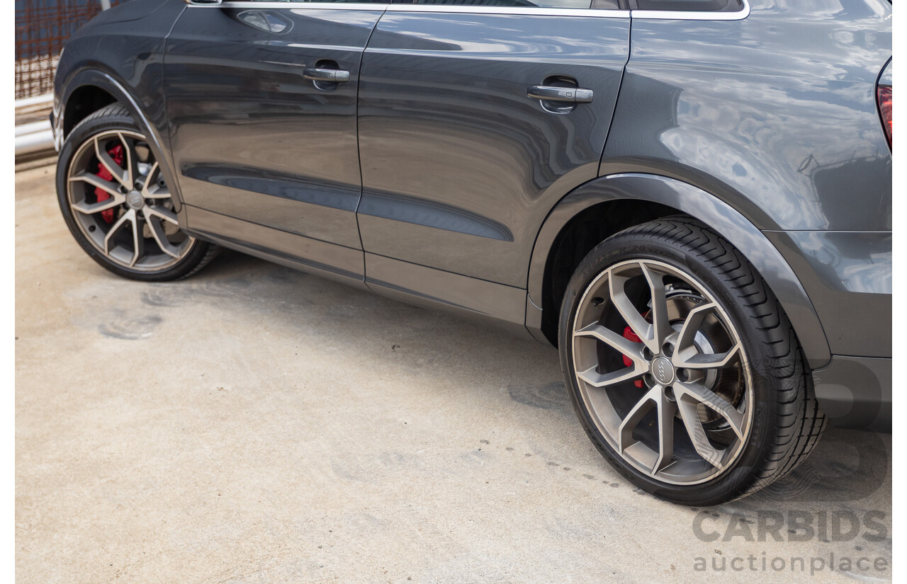 2/2015 Audi RS Q3 2.5 TFSI Quattro (AWD) 8U MY14 4D Wagon Daytona Grey Pearl Turbo 2.5L