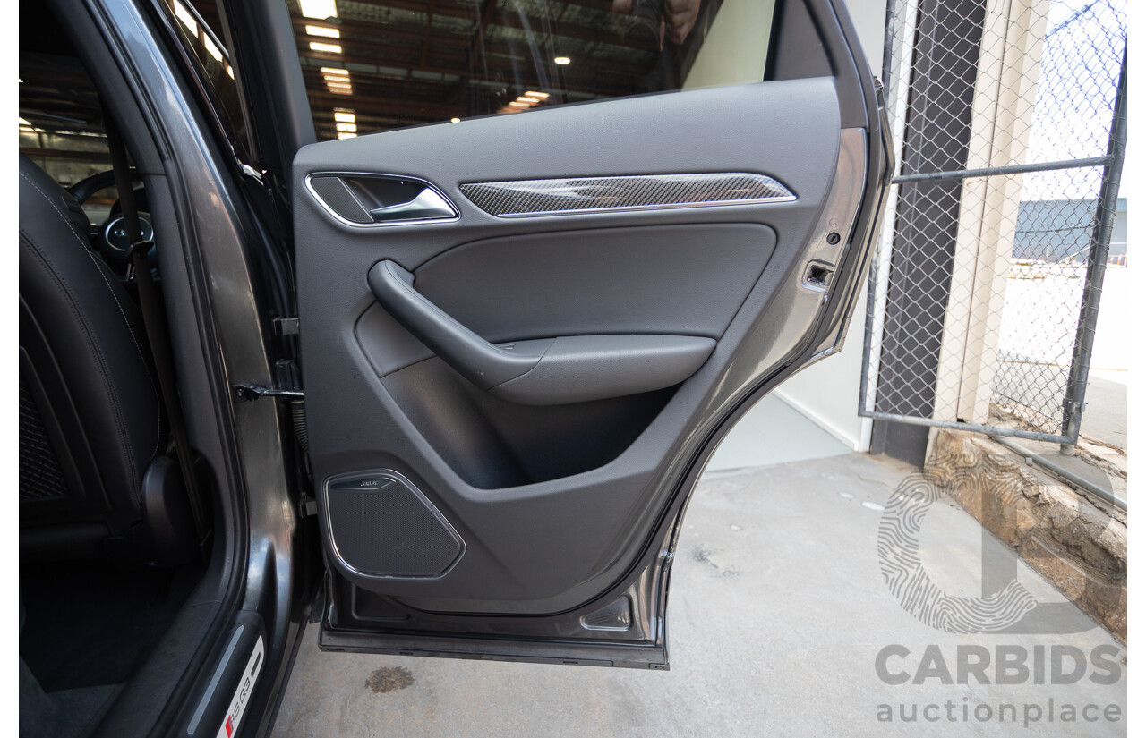 2/2015 Audi RS Q3 2.5 TFSI Quattro (AWD) 8U MY14 4D Wagon Daytona Grey Pearl Turbo 2.5L