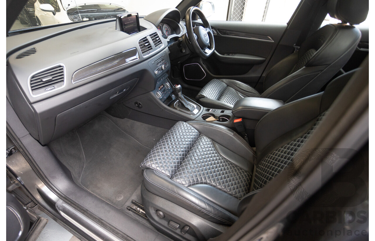 2/2015 Audi RS Q3 2.5 TFSI Quattro (AWD) 8U MY14 4D Wagon Daytona Grey Pearl Turbo 2.5L