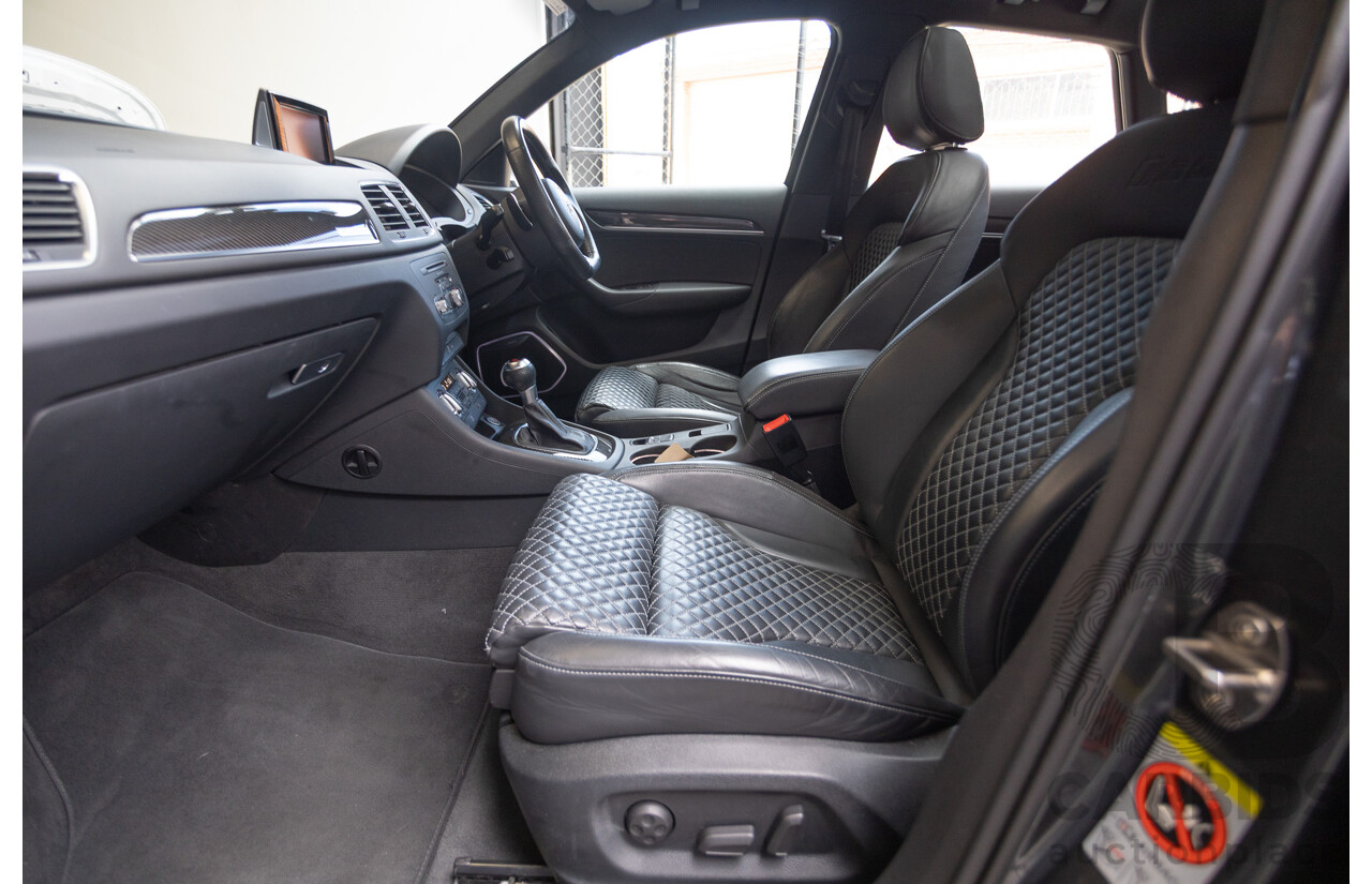 2/2015 Audi RS Q3 2.5 TFSI Quattro (AWD) 8U MY14 4D Wagon Daytona Grey Pearl Turbo 2.5L