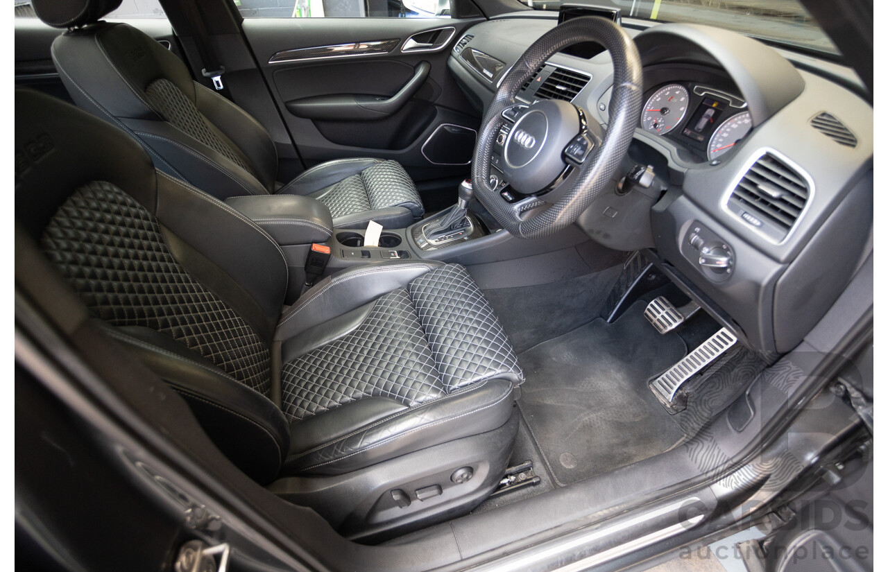 2/2015 Audi RS Q3 2.5 TFSI Quattro (AWD) 8U MY14 4D Wagon Daytona Grey Pearl Turbo 2.5L