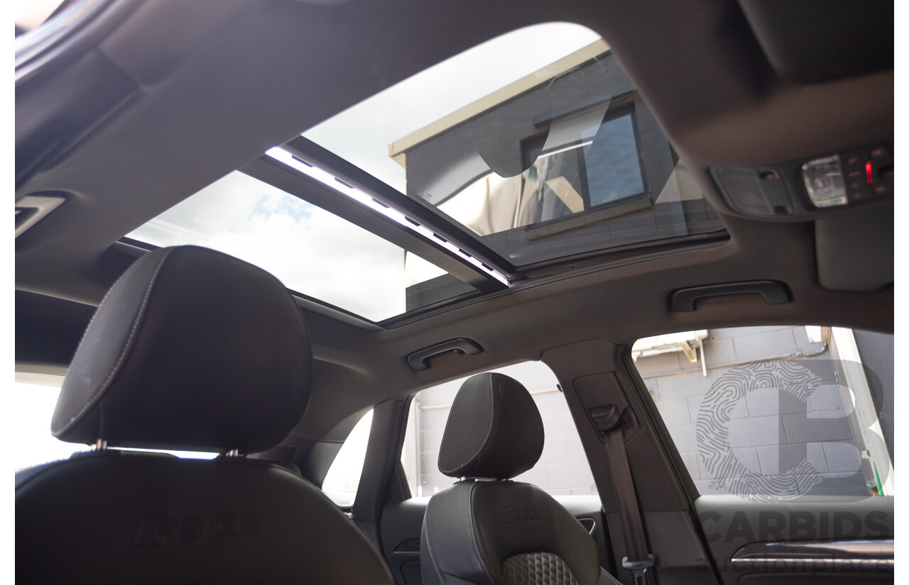 2/2015 Audi RS Q3 2.5 TFSI Quattro (AWD) 8U MY14 4D Wagon Daytona Grey Pearl Turbo 2.5L