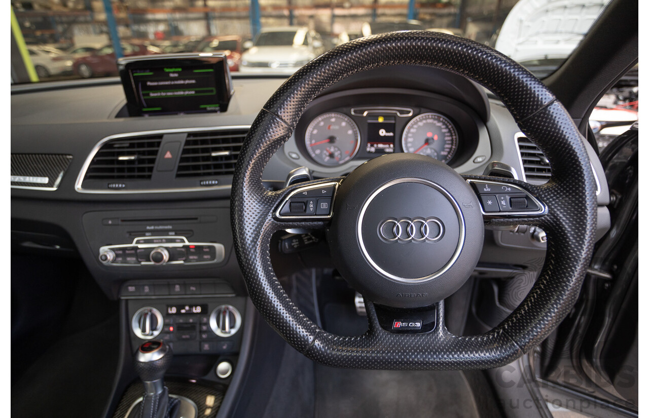 2/2015 Audi RS Q3 2.5 TFSI Quattro (AWD) 8U MY14 4D Wagon Daytona Grey Pearl Turbo 2.5L