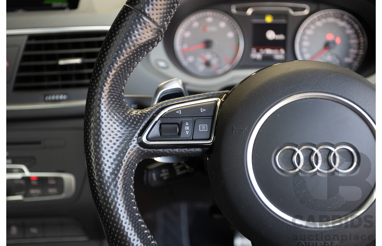 2/2015 Audi RS Q3 2.5 TFSI Quattro (AWD) 8U MY14 4D Wagon Daytona Grey Pearl Turbo 2.5L