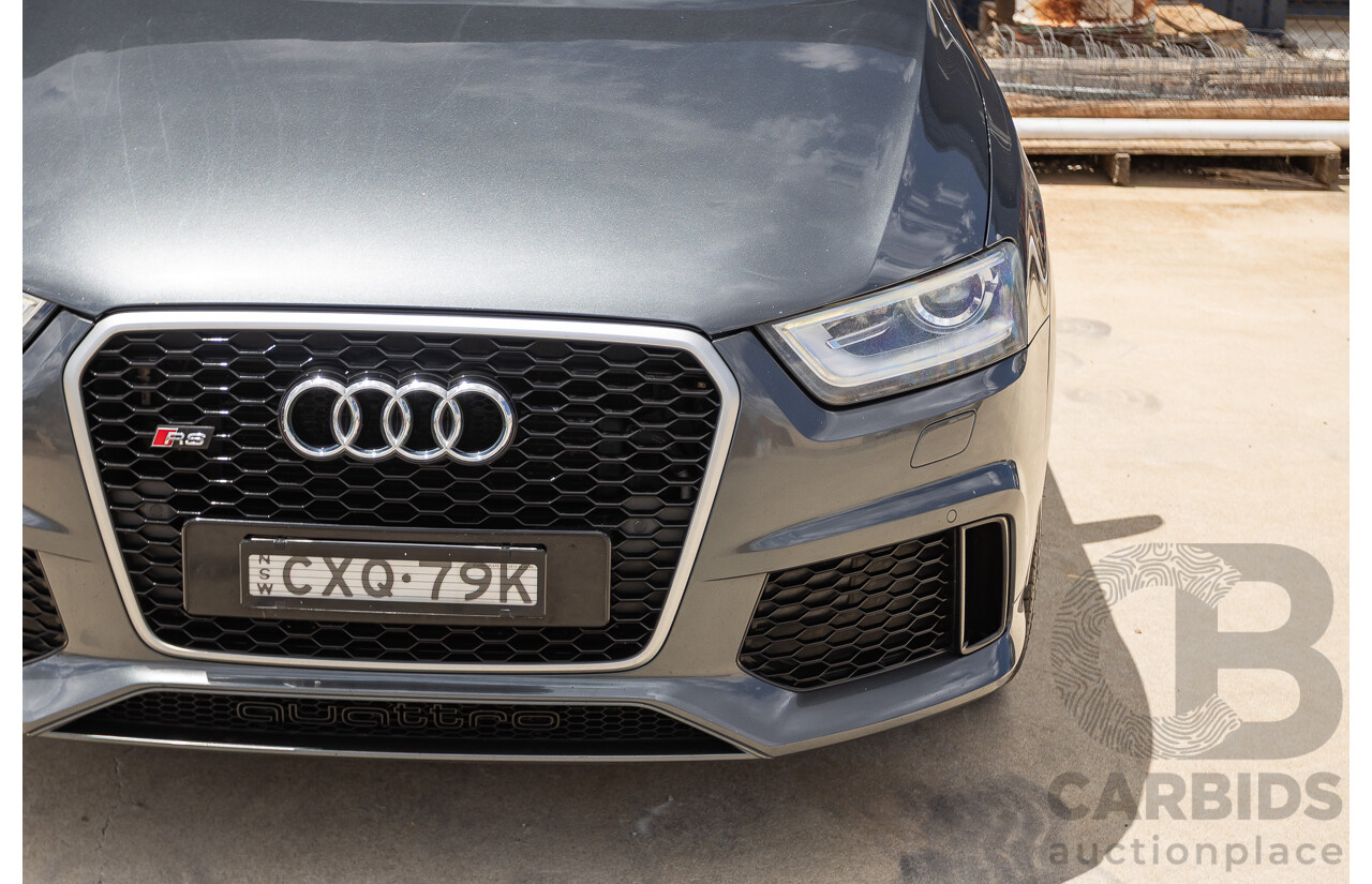 2/2015 Audi RS Q3 2.5 TFSI Quattro (AWD) 8U MY14 4D Wagon Daytona Grey Pearl Turbo 2.5L