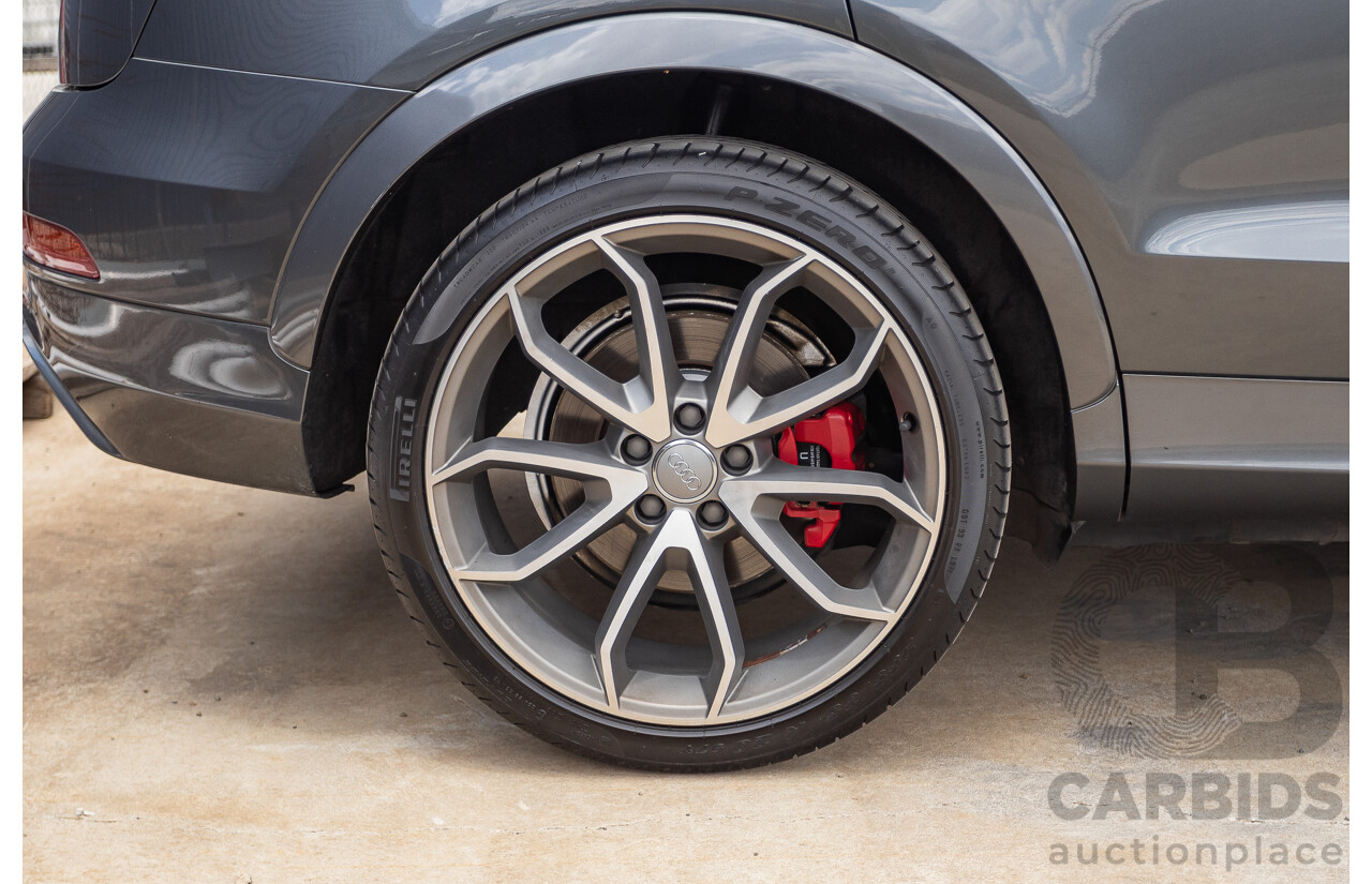 2/2015 Audi RS Q3 2.5 TFSI Quattro (AWD) 8U MY14 4D Wagon Daytona Grey Pearl Turbo 2.5L