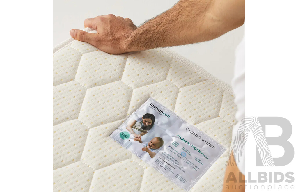 TASMAN ECO - Pocket Spring Mattress 130x69x12cm (T-331)