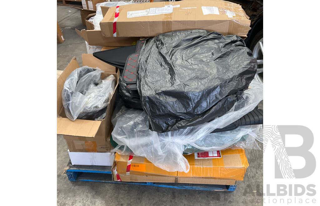 Pallet of Online Order Vehicle Parts/Accessories Returned Parcels