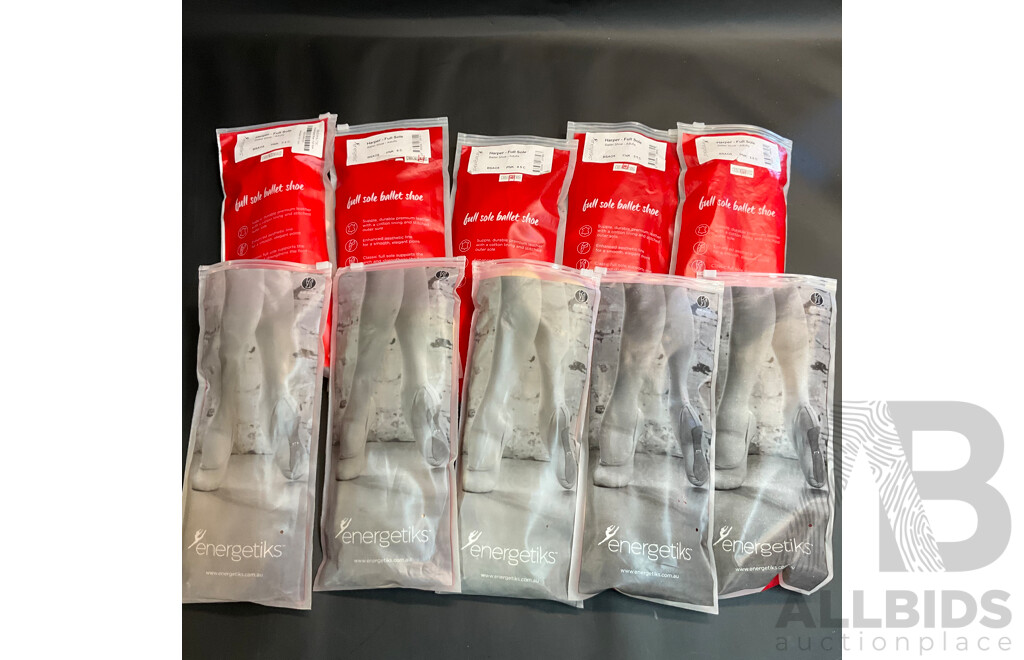 Energetiks Harper Full Sole Ballet Shoe Adults - Various Sizes - Lot of 10