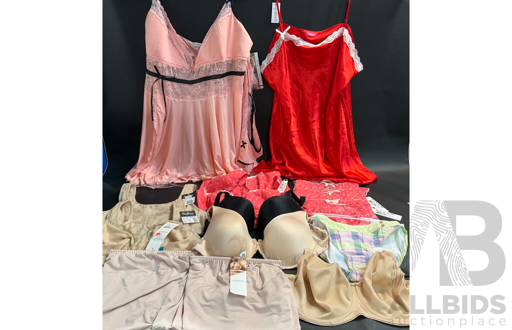 Mixed Plus Sizes - Assorted Bra and Sleepwear Included Freya, Fantasie, Coquette Diva and More