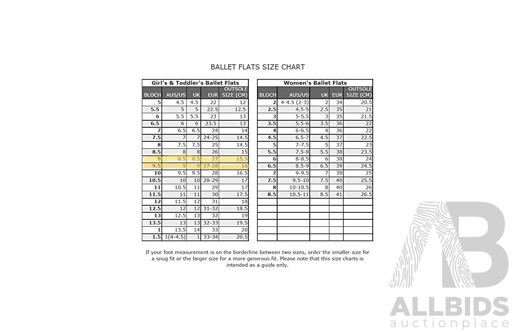 BLOCH Dance Girl's Dansoft Full Sole Leather Ballet Slipper/Shoe - Black - Size 9C and 9.5C - Lot of 8