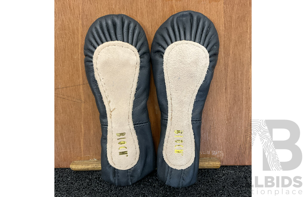 BLOCH Dance Women's Dansoft Full Sole Leather Ballet Slipper/Shoe - Black - Size11-12.5 - Lot of 10