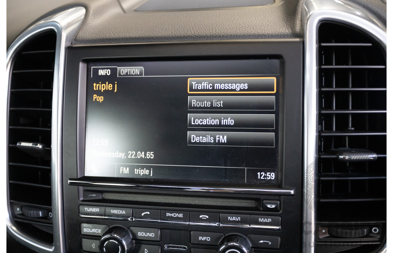 6/2012 Porsche Cayenne Diesel (AWD) Series 2 MY12 4D Wagon Black Turbo Diesel 3.0L