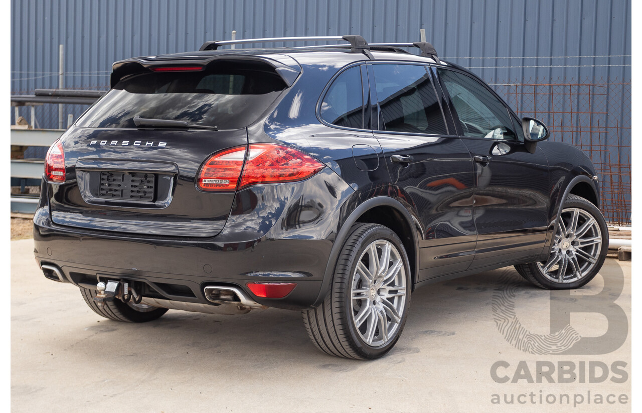 6/2012 Porsche Cayenne Diesel (AWD) Series 2 MY12 4D Wagon Black Turbo Diesel 3.0L