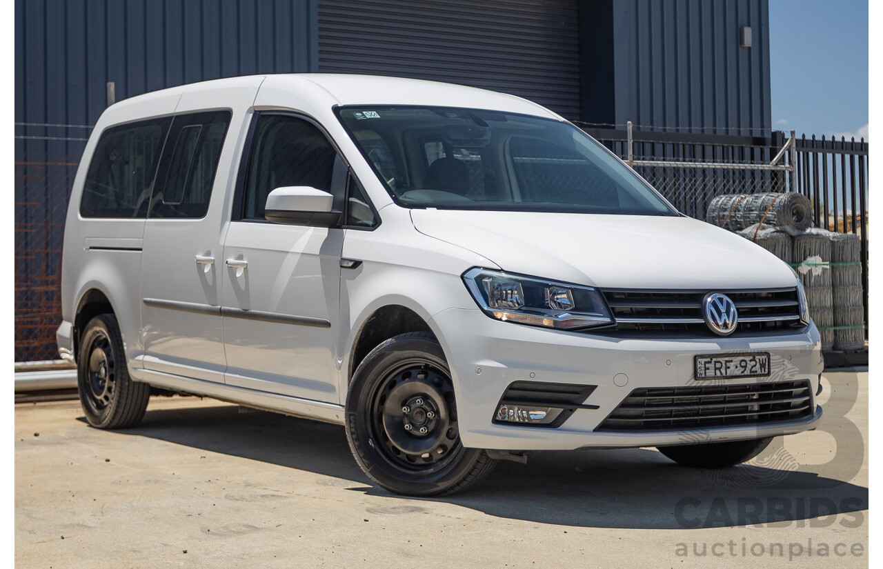 04/2018 Volkswagen Caddy Maxi Trendline TSI220 2K MY18 4D Wagon White Turbo 1.4L - 7 seats