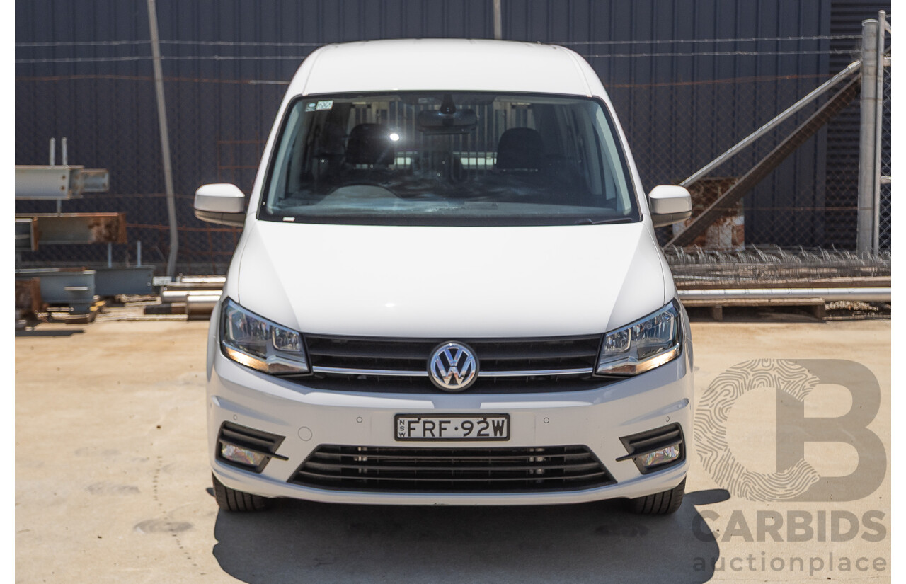 04/2018 Volkswagen Caddy Maxi Trendline TSI220 2K MY18 4D Wagon White Turbo 1.4L - 7 seats