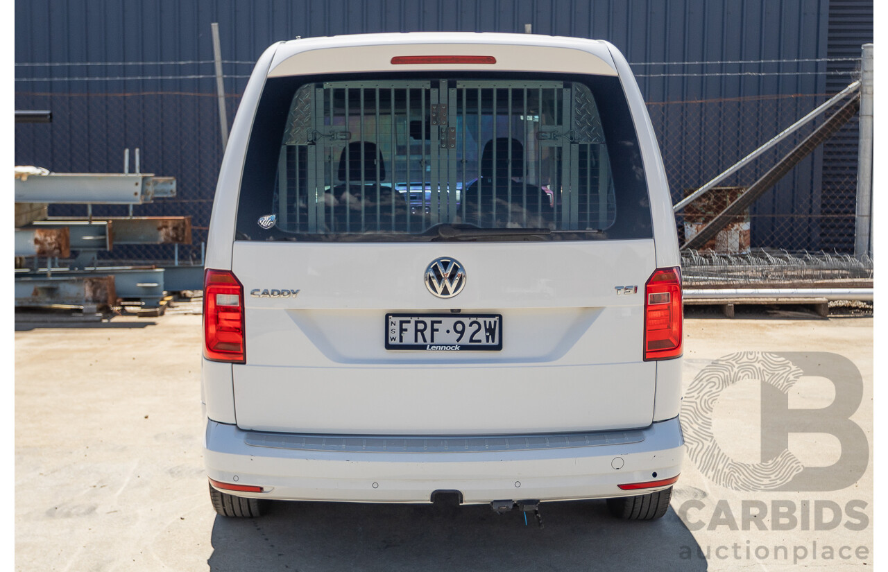 04/2018 Volkswagen Caddy Maxi Trendline TSI220 2K MY18 4D Wagon White Turbo 1.4L - 7 seats