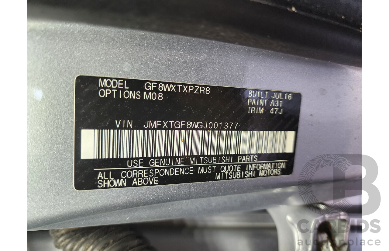 7/2016 Mitsubishi Outlander XLS (4x4) ZK MY16 4d Wagon Silver 2.4L